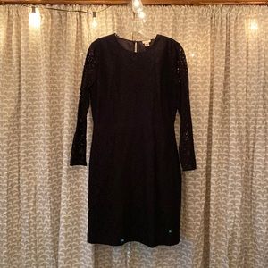 Black lace J. Crew dress size 8